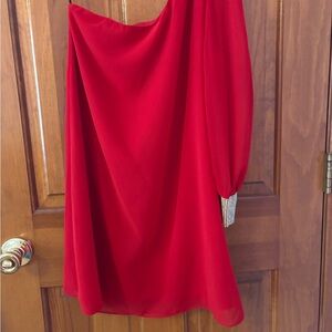 City Triangles Vibrant Red Dress